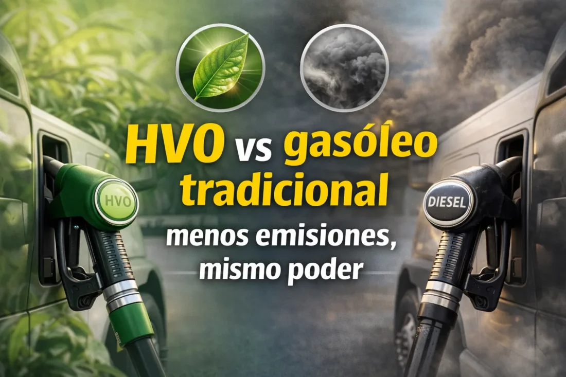 Beneficios del HVO frente al gasóleo tradicional: menos emisiones, misma potencia